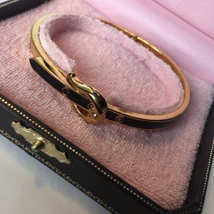 🏆🖤JUICY COUTURE Black Buckle Bangle Bracelet🖤🏆